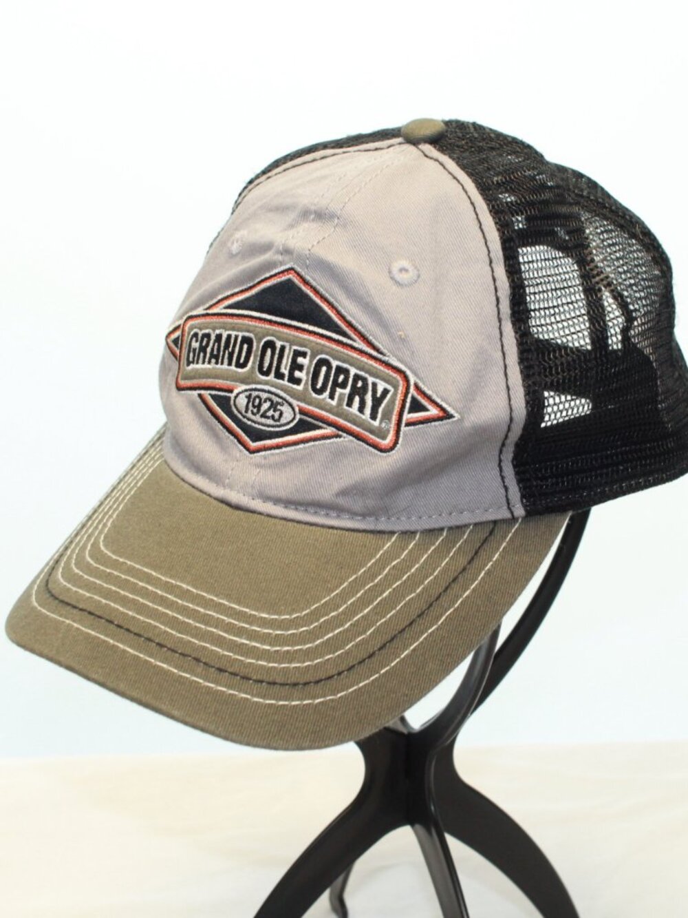 Grand Ole Opry 1925 Adjustable Hook and Loop Strap Mesh Back Trucker Cap Hat